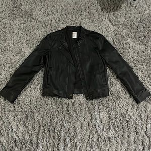 Girls Faux Leather Jacket